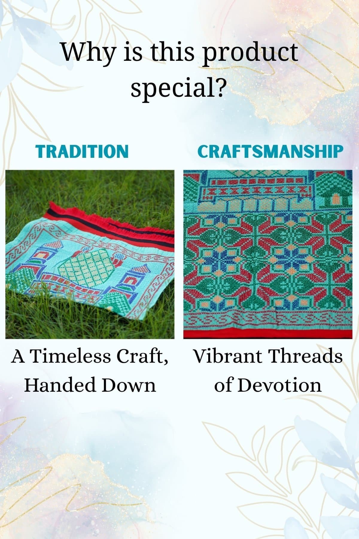 BreakOrDie | Handmade Prayer Mat – Traditional Mosque Motif – Woven with Care - Image 2