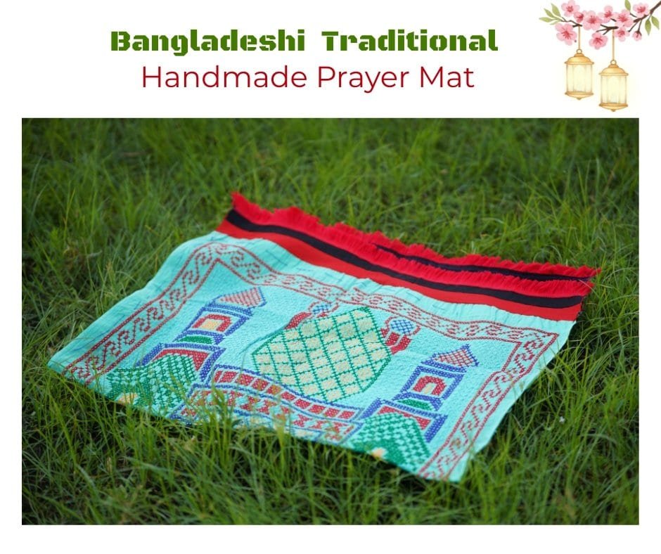 BreakOrDie | Handmade Prayer Mat – Traditional Mosque Motif – Woven with Care - Image 4