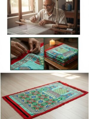 BreakOrDie | Handmade Prayer Mat – Traditional Mosque Motif – Woven with Care