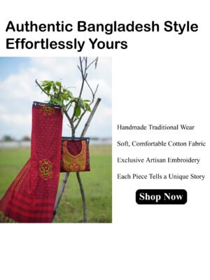 BreakOrDie – Hand & Heart™ Three-Piece Women’s Ethnic Set – Hand-Embroidered Elegance – Maroon & Mustard Gold