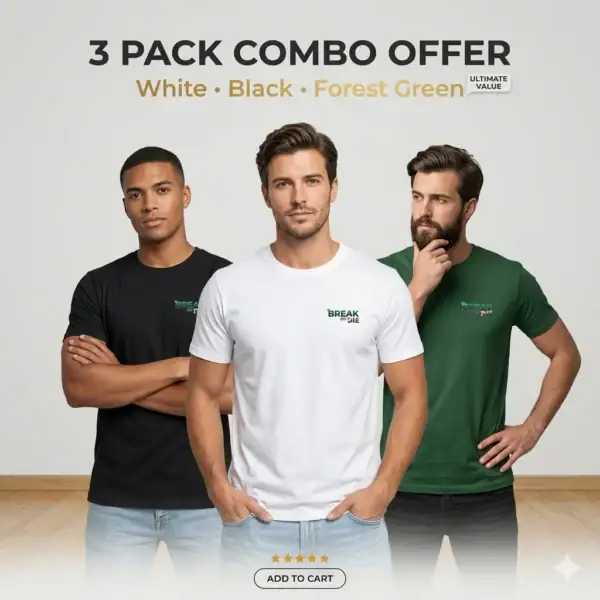 Signature- EliteCraft™ Logo T-Shirt- Combo Pack