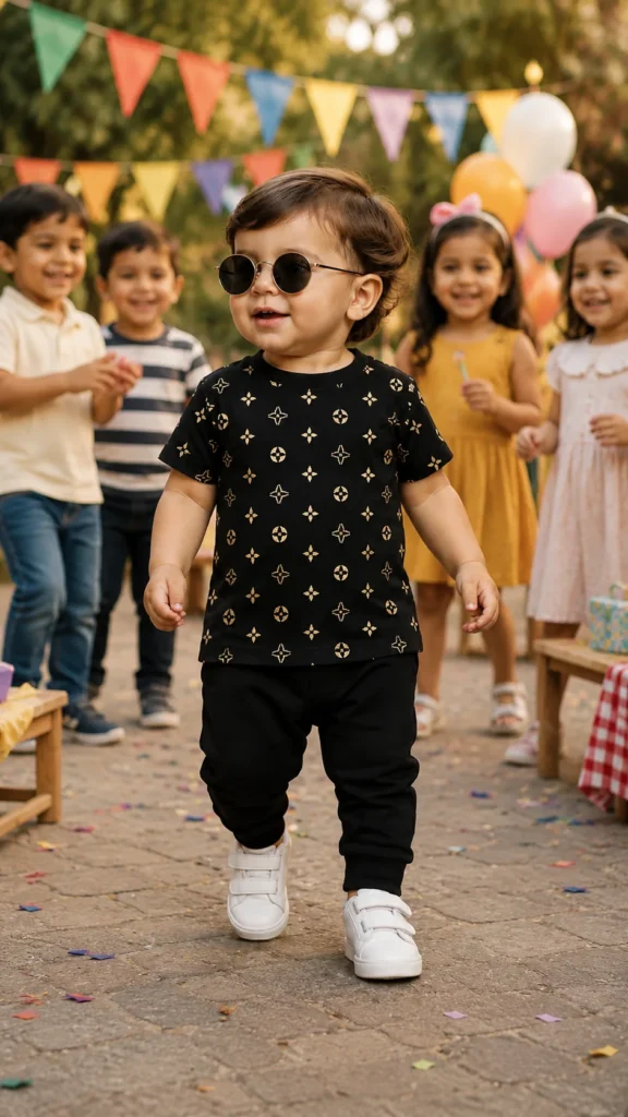 Break Or Die Boys Black Printed T-Shirt & Jogger Set Premium Kids Streetwear (5)