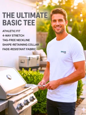 BreakOrDie | Signature EliteCraft™ White Logo T-Shirt | 100% Premium Cotton