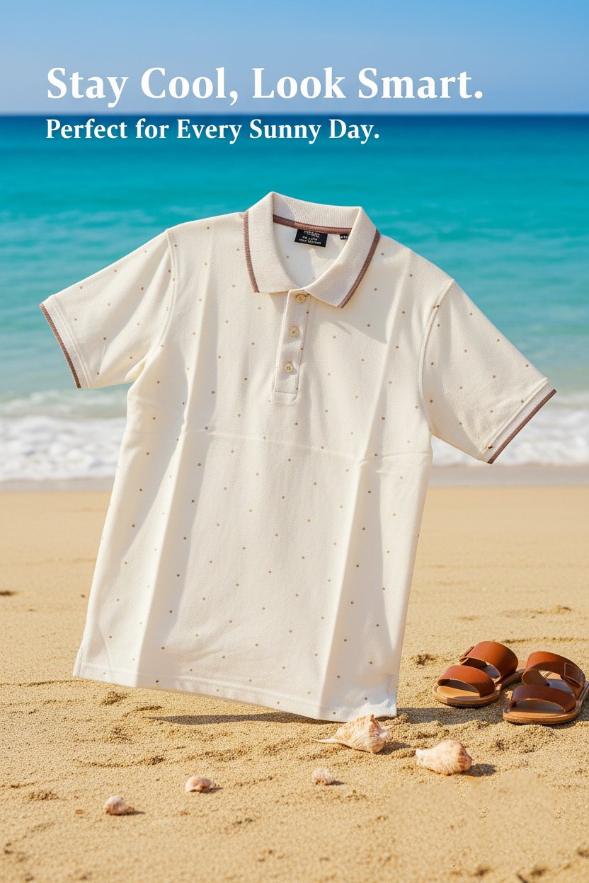 BreakOrDie – Ivory Breeze Polo – Soft Dot Design - Image 4