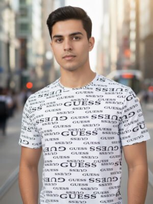 BreakOrDie – All-Over Logo Print T-Shirt | 100% Cotton Casual Wear