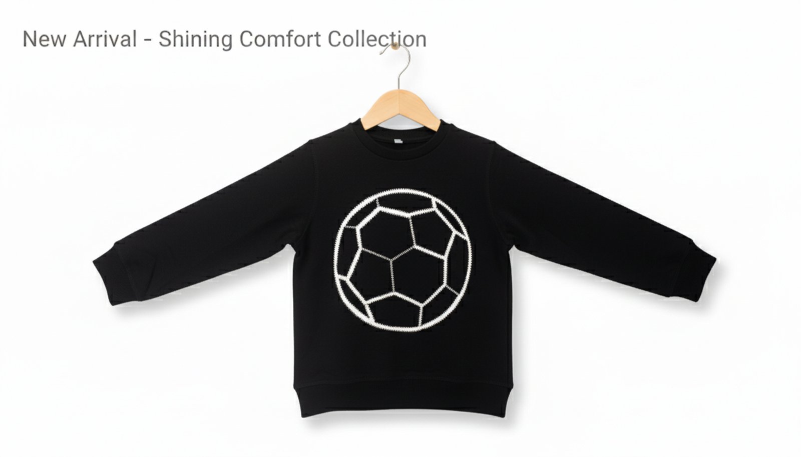 BreakOrDie - Kids Black Football Sweatshirt – Soft Warm Fleece | 3T, 4T, 5T - Image 4