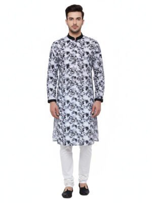 BreakOrDie | Hand & Heart™ Men’s Midnight Bloom Panjabi