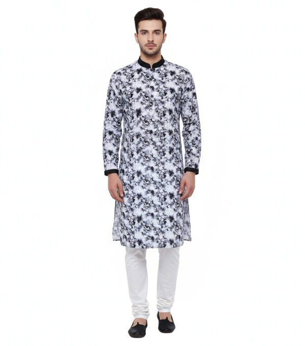 BreakOrDie | Hand & Heart™ Men’s Midnight Bloom Panjabi