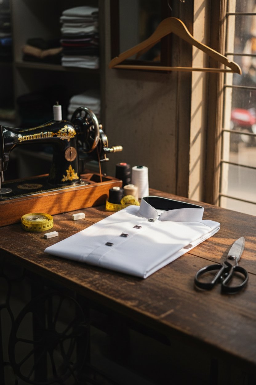 BreakOrDie | Hand & Heart™ Men’s Pure White Ivory Spirit Panjabi - Image 5