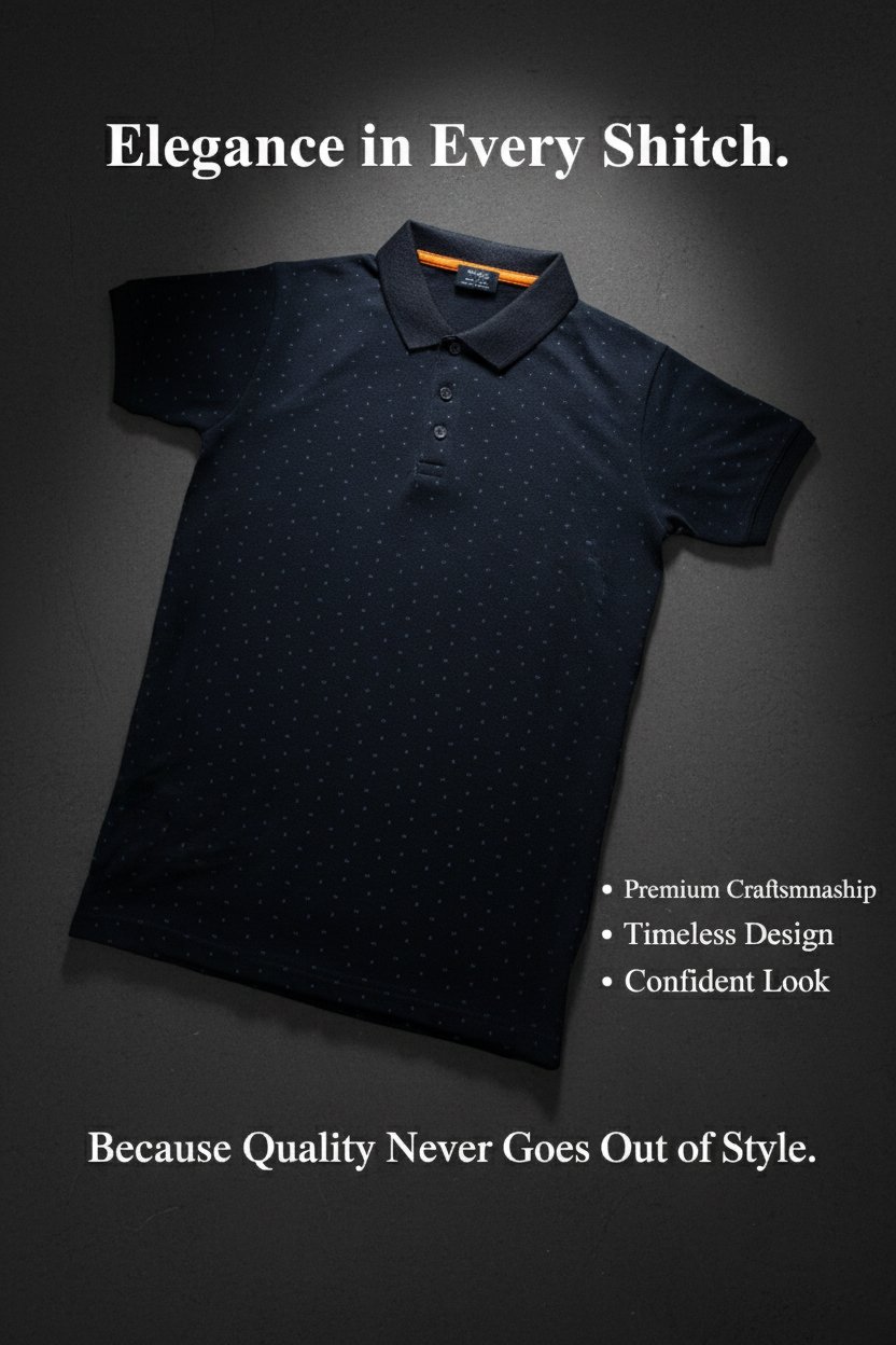 BreakOrDie – Midnight Dot Polo – Black Micro Pattern - Image 9