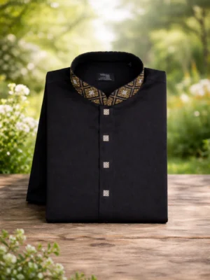 BreakOrDie | Hand & Heart™ Men’s Royal Noir Heritage Panjabi