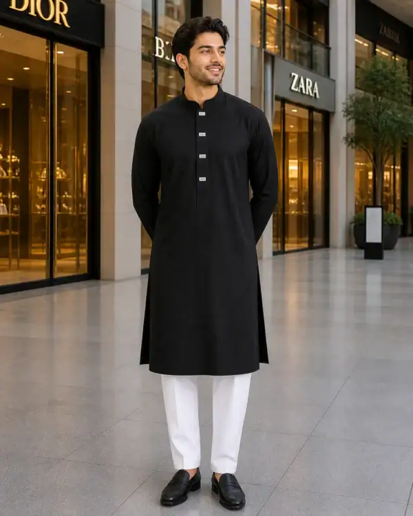 BreakOrDie | Hand & Heart™ – Men's Noir Legacy Panjabi