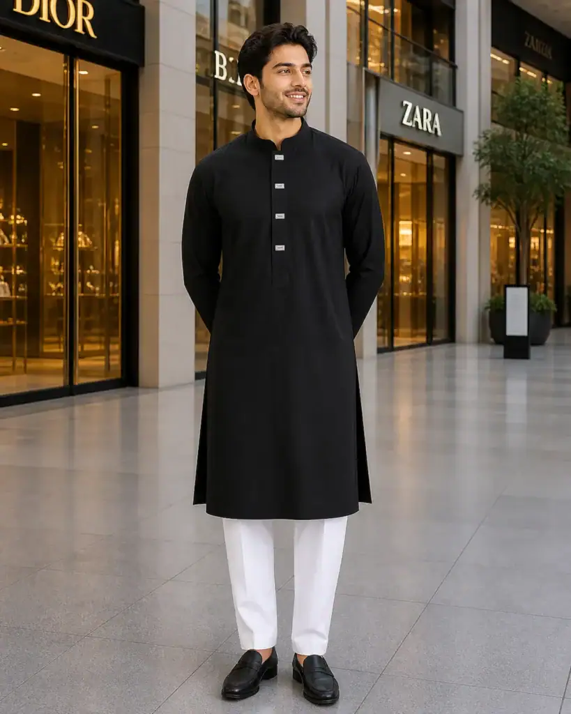 BreakOrDie | Hand & Heart™ – Men's Noir Legacy Panjabi