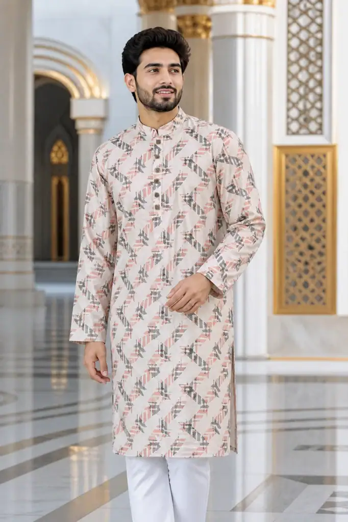 BreakOrDie | Hand & Heart™ Men’s Geometric Heritage Panjabi