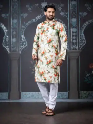 BreakOrDie | Hand & Heart™ Men’s Floral Whisper Panjabi