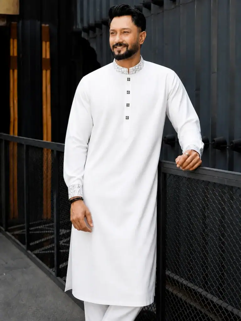 BreakOrDie | Hand & Heart™ Men’s Ivory Heritage Collar Panjabi