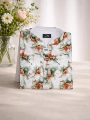 BreakOrDie | Hand & Heart™ Men’s Floral Whisper Panjabi