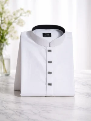 BreakOrDie | Hand & Heart™ Men’s Pure White Ivory Spirit Panjabi