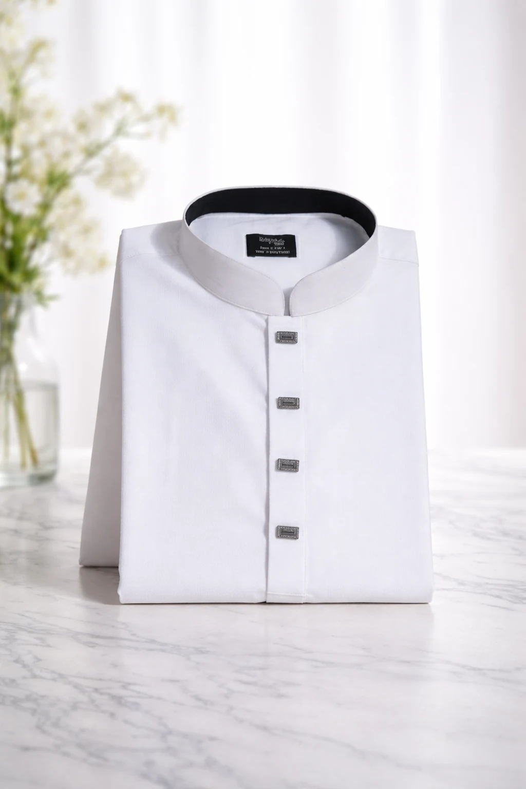 BreakOrDie | Hand & Heart™ Men’s Pure White Ivory Spirit Panjabi