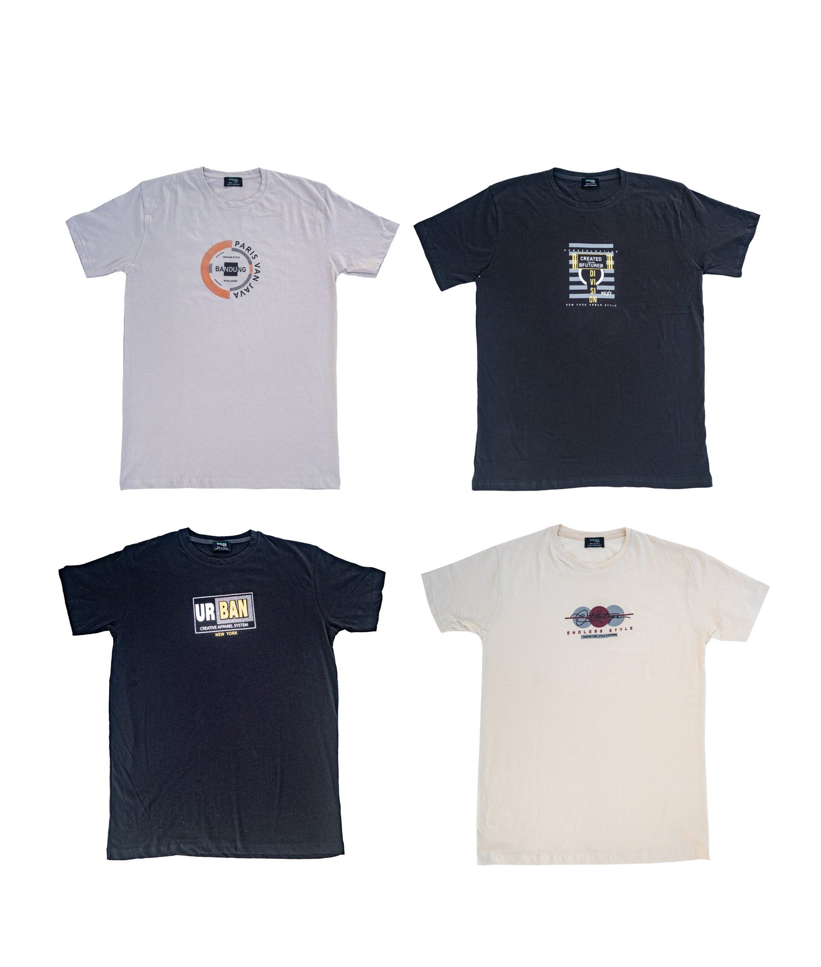 BreakOrDie - Urban Graphic T-Shirt Combo Pack (4-Piece) | 100% Cotton Casual Wear