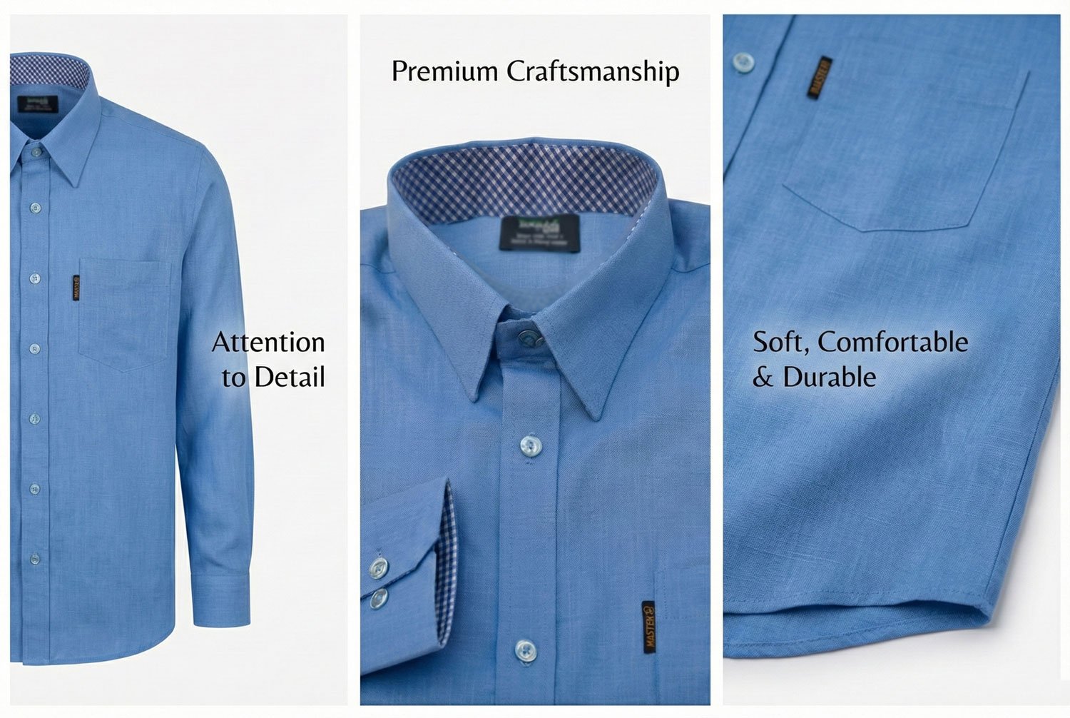 BreakOrDie | Hand & Heart™ – Men’s Sky Blue Heritage Long Sleeve Shirt - Image 5