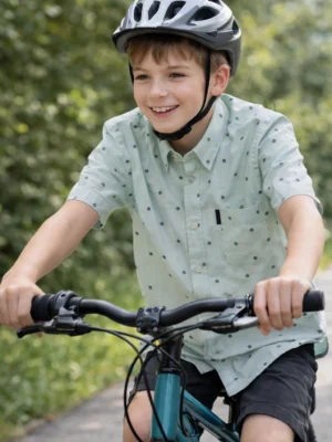 BreakOrDie | Hand & Heart™ – Boys’ Mint Heritage Short Sleeve Shirt (13–15 Years)