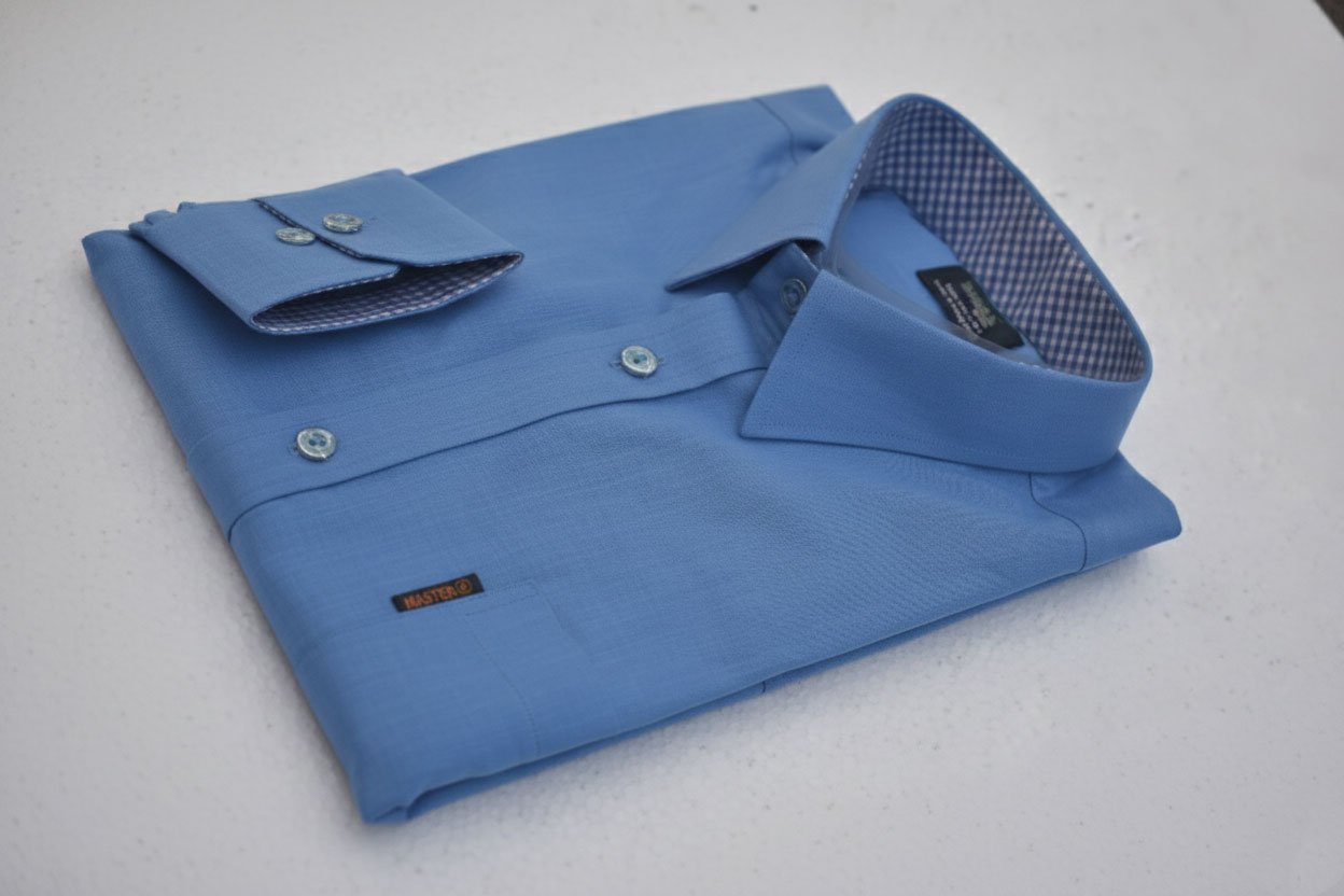 BreakOrDie | Hand & Heart™ – Men’s Sky Blue Heritage Long Sleeve Shirt - Image 7