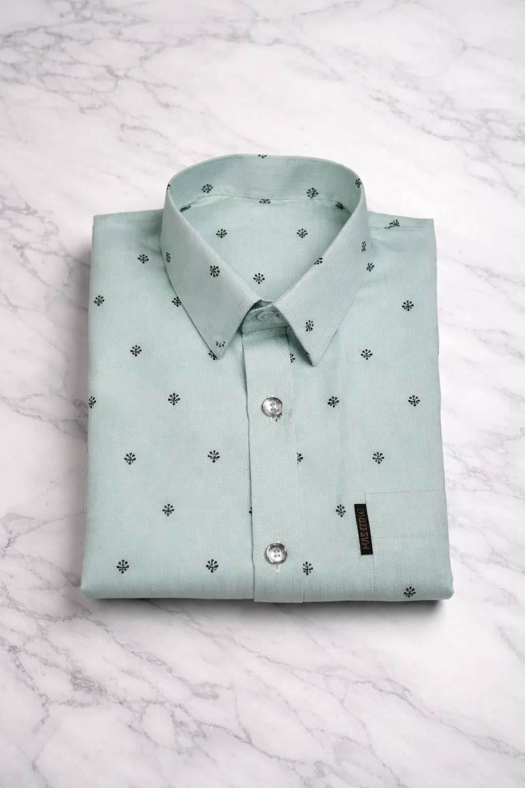 BreakOrDie | Hand & Heart™ – Boys’ Mint Heritage Short Sleeve Shirt (13–15 Years) - Image 4