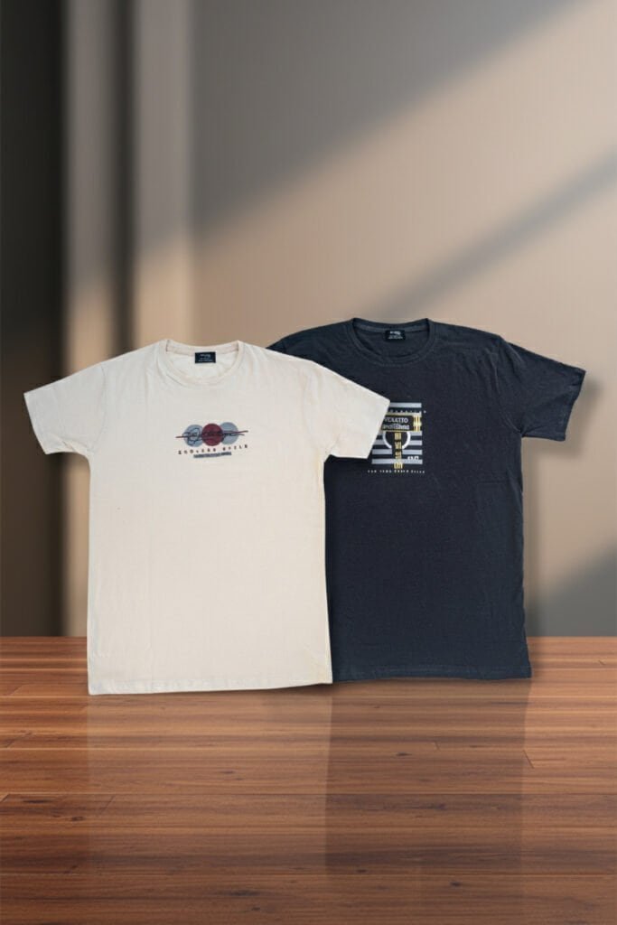 Graphic T-Shirt Combo Pack (2-Piece) | 100% Cotton Casual Wear