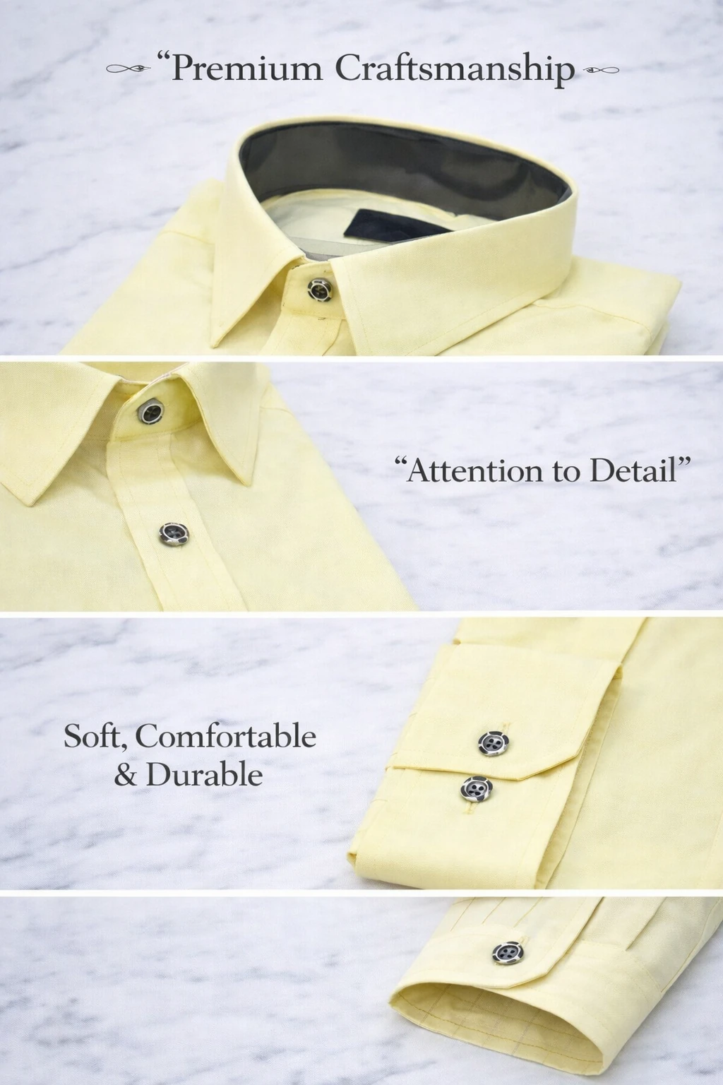 BreakOrDie | Hand & Heart™ – Men’s Soft Yellow Heritage Long Sleeve Shirt - Image 4