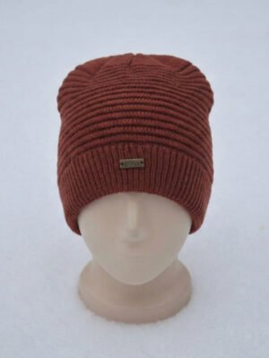 BreakOrDie – Unisex Rib-Knit Essential Winter Hat – Rust Brown