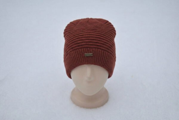 BreakOrDie – Unisex Rib-Knit Essential Winter Hat – Rust Brown
