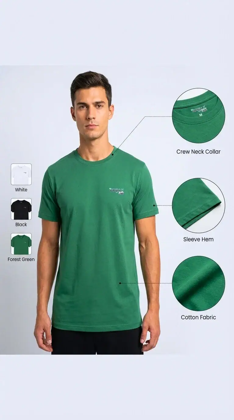 BreakOrDie | Signature EliteCraft™ Forest Green Logo T-Shirt | 100% Premium Cotton | Streetwear