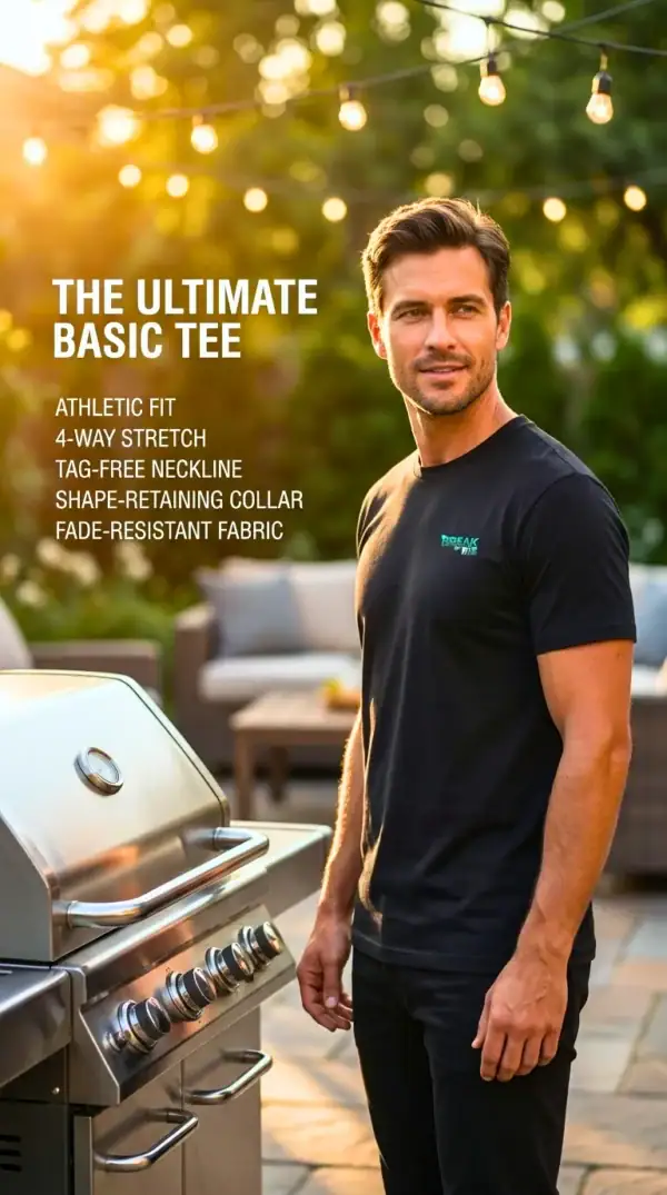 BreakOrDie | Signature EliteCraft™ Black Logo T-Shirt | 100% Premium Cotton | Streetwear