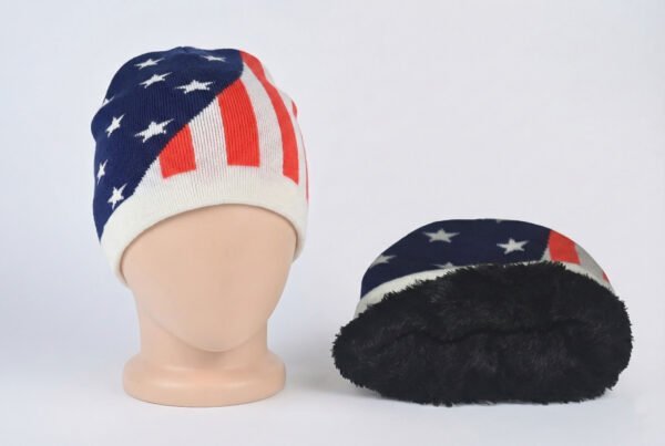 BreakOrDie – Urban Knit Unisex Winter Beanie – USA Flag Edition (Stars & Stripes)