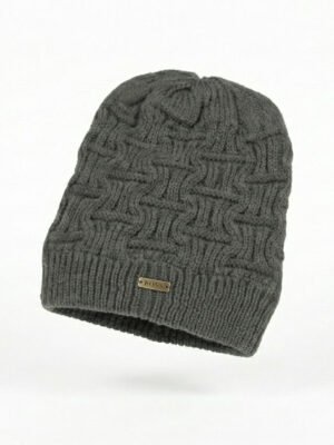 BreakOrDie – Unisex Premium Knit Winter Hat – Basket-Weave Light Grey