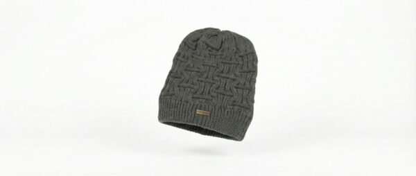 BreakOrDie – Unisex Premium Knit Winter Hat – Basket-Weave Light Grey