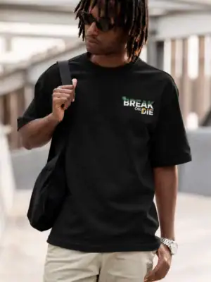 BreakOrDie | Signature EliteCraft™ Black Logo T-Shirt | 100% Premium Cotton | Streetwear