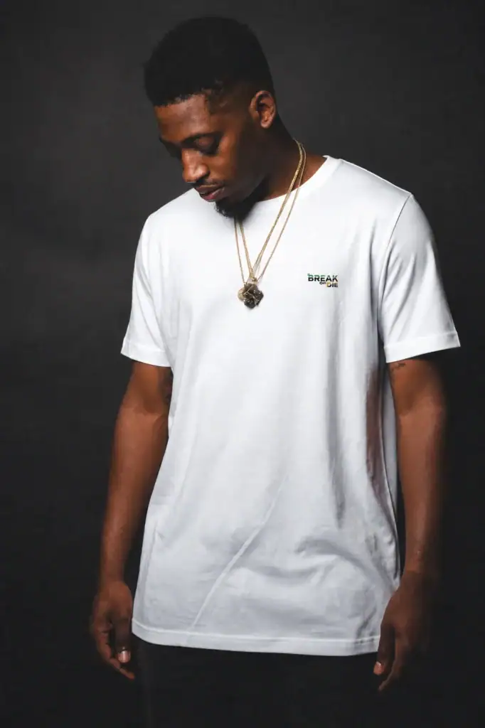 BreakOrDie | Signature EliteCraft™ White Logo T-Shirt | 100% Premium Cotton | Streetwear