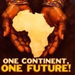 Hands holding Africa map symbolizing resource wealth and future prospects in Africa.