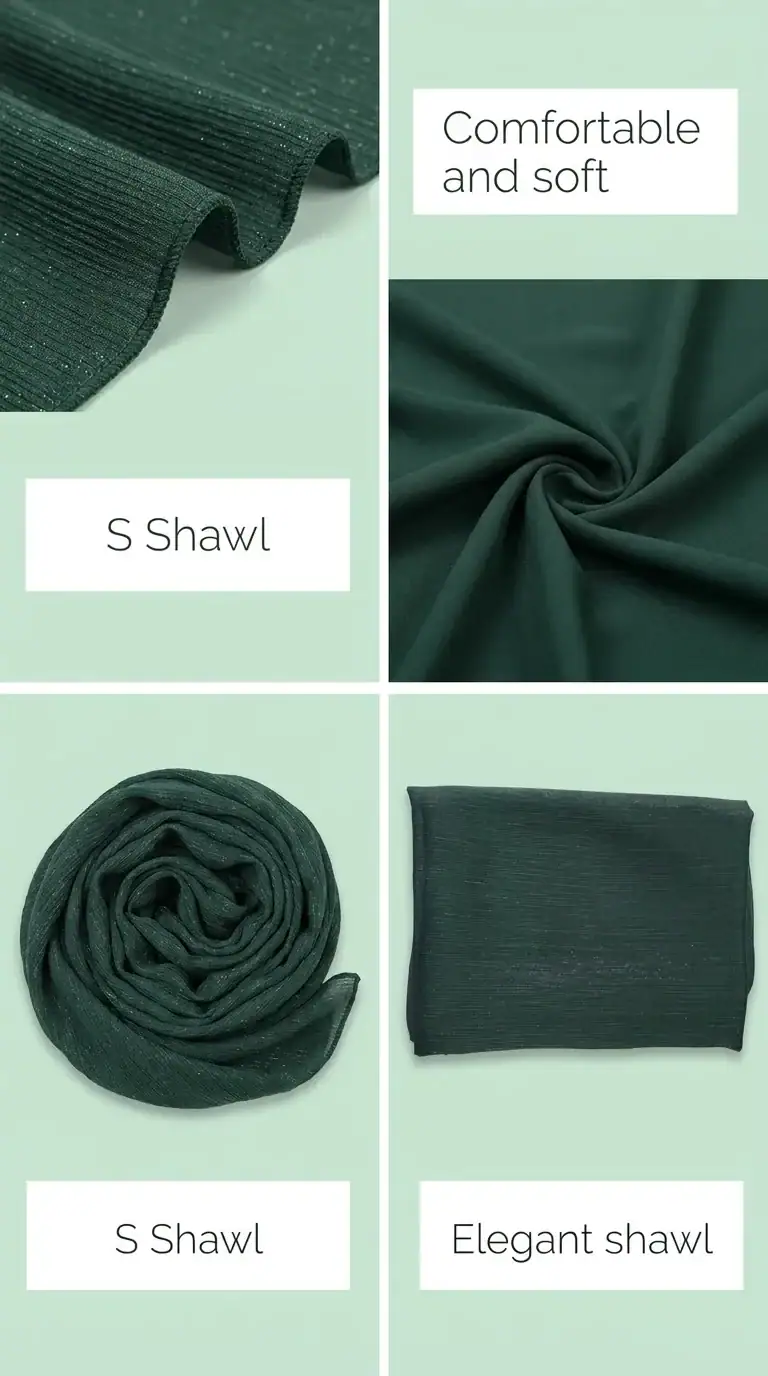 Break or Die | Signature EliteCraft™ Crinkle Shimmer Scarf & Hijab Collection | Classic Tones (6 Colors) - Image 6