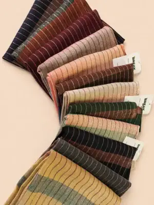 Break or Die | Signature EliteCraft™ Premium Striped Textured Scarf & Hijab Collection | Heritage Bolds (6 Colors)