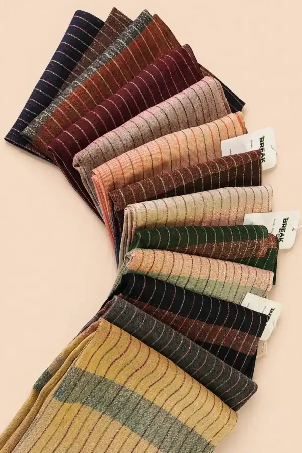 Break or Die | Signature EliteCraft™ Premium Striped Textured Scarf & Hijab Collection | Heritage Bolds (6 Colors)