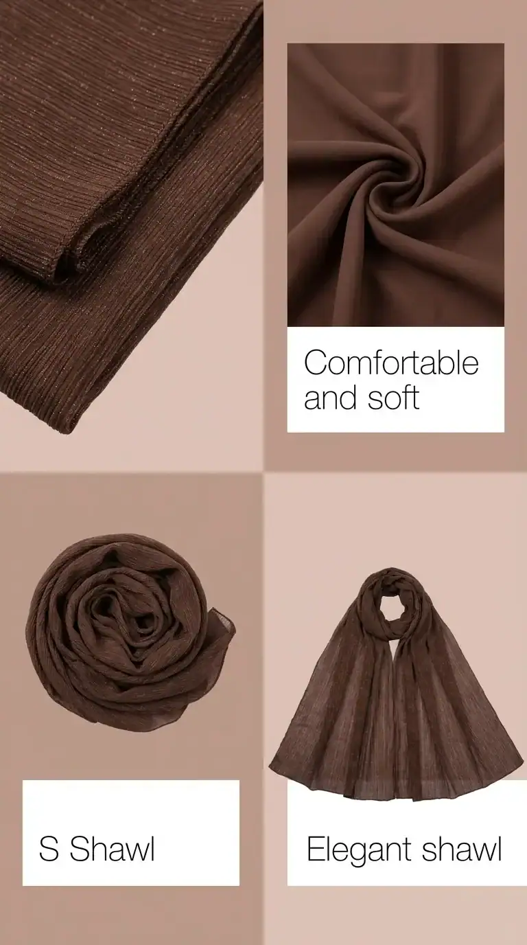 Break or Die | Signature EliteCraft™ Crinkle Shimmer Scarf & Hijab Collection | Bold Essentials (6 Colors) - Image 4