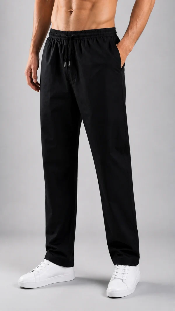 Break or Die | Signature EliteCraft™ Men’s Black Premium Cotton Pajama with Zip Pockets