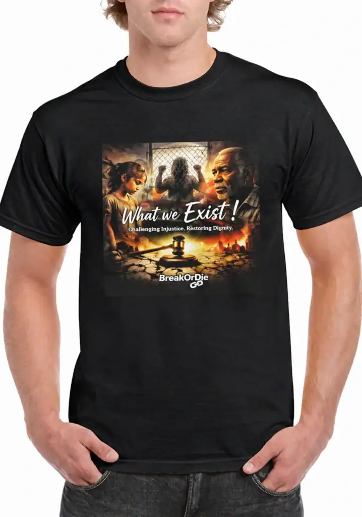 Break or Die | Signature EliteCraft™ Black “What We Exist” Premium Cotton Graphic T-Shirt