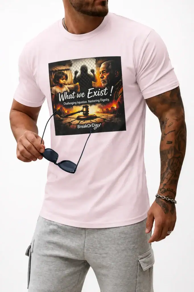 Break or Die | Signature EliteCraft™ Soft Pink “What We Exist” Premium Cotton Graphic T-Shirt