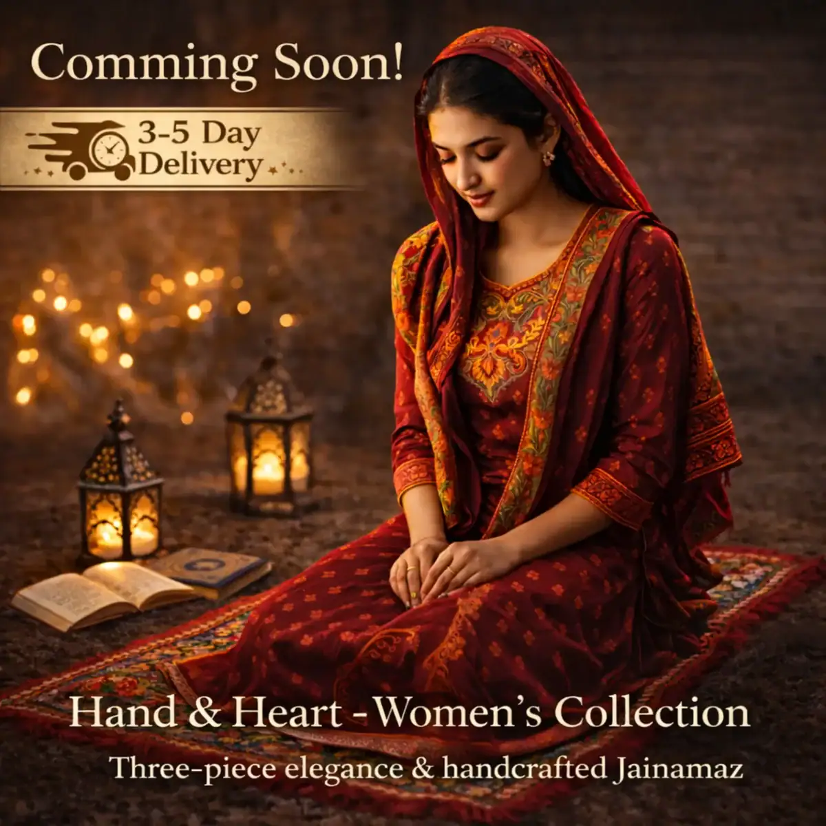handcrafted women traditional outfit with jainamaz elegant cultural clothing BreakOrDie