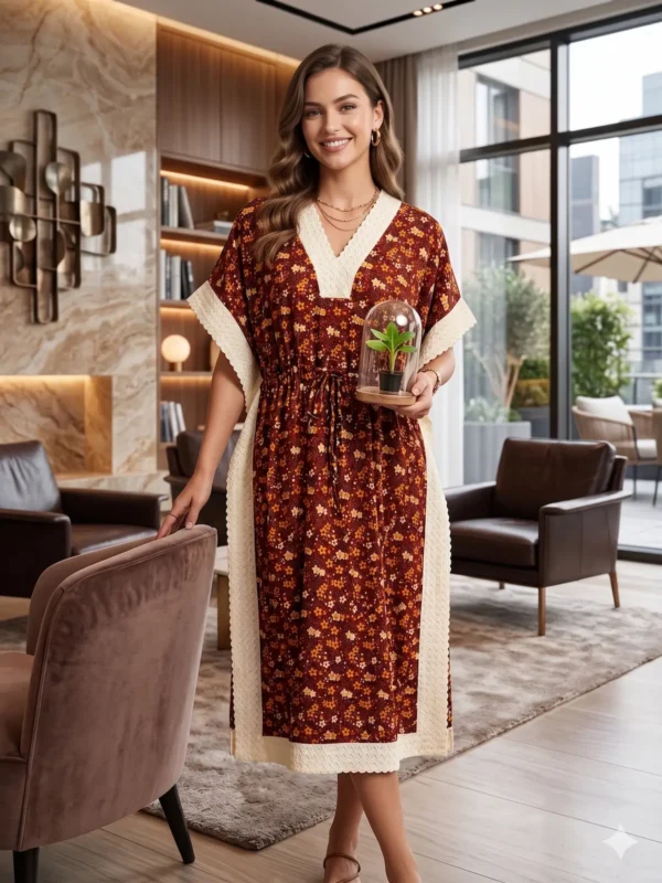 Break or Die | Signature EliteCraft™ Women’s Luxe Linen Kaftan | Custom Silhouette Edition