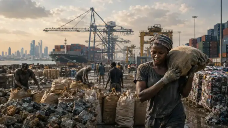 Workers and resource-rich communities often remain at the bottom of global supply chains, while the highest profits are captured elsewhere.